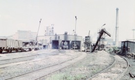 "Parowozownia w kopalni Szczygłowice", 1980. Fot. J. Szeliga. Numer inwentarzowy:...
